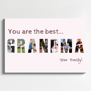 Create a Unique "OMA" Photo Collage for Your Grandma's Special Day