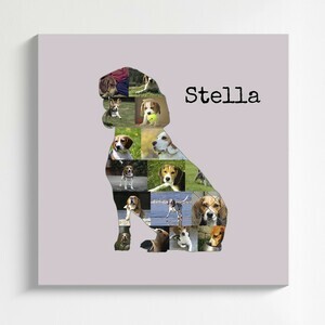 Create Your Custom Beagle Photo Collage - Perfect Gift for Dog Lovers!