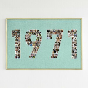 Create Your Own 1971 Photo Collage - Personalized Birthday Gift