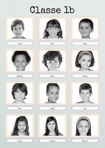 Collage Photo Rétro Enfants Personnalisée Collage Photo Rétro Enfants Personnalisée