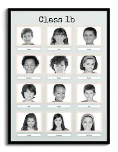 Create Your Own Retro Black & White Class Photo Collage