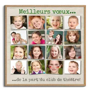 Collage Photo École Creatif - Cadeau Personnalisable AG Théâtre