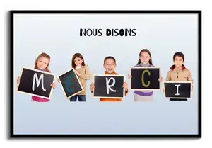 Création de Collage "MERCI" Personnalisé pour Enseignants