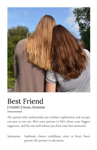Create Your Own Best Friend Definition Poster - Personalize Photos & Text