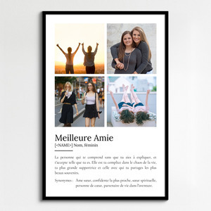 Créez un Poster Définition Personnalisé pour votre Meilleure Amie - Cadeau Unique Créez un Poster Définition Personnalisé pour votre Meilleure Amie - Cadeau Unique