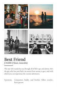 Create Your Personalized Best Friend Definition Poster - Customizable Gift