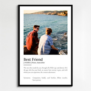 Create Your Personalized Best Friend Definition Poster - Customizable Gift