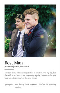 Create Your Own Best Man Definition Poster - Personalized Photo Gift