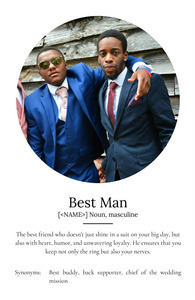 Create Your Own Best Man Definition Poster - Personalized Photo Gift