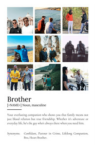 Customize Your 'Brother' Duden-Style Definition Poster: Personalized Photos & Text