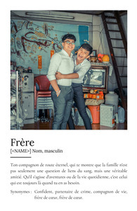 Créez un poster définition 'Frère' personnalisé avec photo