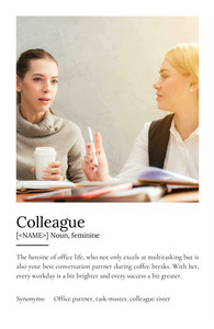 Create Your Personalized Colleague Definition Poster - Custom Photos & Text