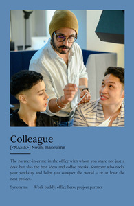 Personalize Your Colleague Definition Poster - Add Photos & Text