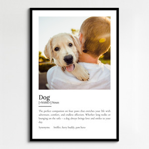 Personalize Your Dog Definition Poster – Cherish Every Adventure & Smile