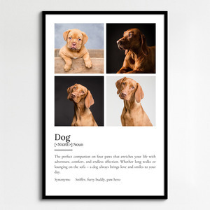 Personalize Your Dog Definition Poster – Cherish Every Adventure & Smile