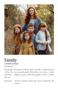 Create Your Custom Family Definition Poster – Personalized Duden-Style Gift