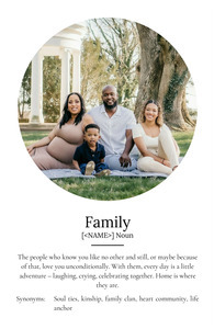 Create Your Custom Family Definition Poster – Personalized Duden-Style Gift