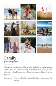 Create Your Custom Family Definition Poster – Personalized Duden-Style Gift