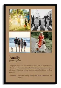 Create Your Custom Family Definition Poster – Personalized Duden-Style Gift