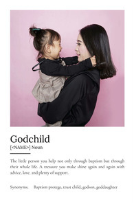 Create a Custom Godchild Definition Poster with Personal Photos