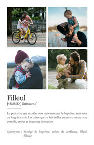 Créez une affiche définition personnalisée pour votre filleul dès maintenant