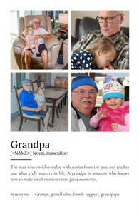 Create Your Personalized "Grandpa" Definition Poster - Add Photos & Custom Text