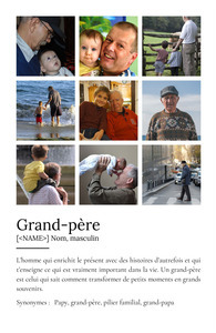 Créez un Poster Définition Opa personnalisable avec vos photos