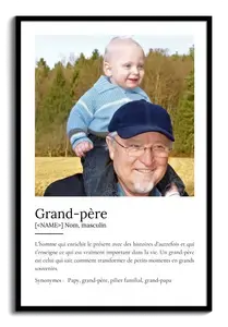 Créez un Poster Définition Opa personnalisable avec vos photos