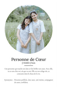 Création personnalisée: Définition Photo Poster 'Personne Chère' pour cadeau unique