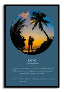 Create Your Love Definition Poster: Personalize with Photos & Text