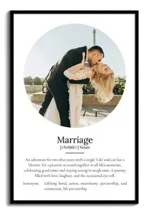 Personalize Your Marriage Definition Poster with Photos