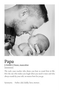 Personalized "Papa" Definition Poster - Create Your Unique Gift