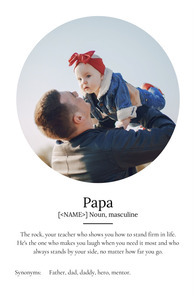 Personalized "Papa" Definition Poster - Create Your Unique Gift