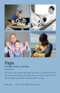 Personalized "Papa" Definition Poster - Create Your Unique Gift