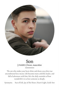 Create a Heartfelt Son Photo Definition Poster