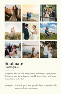 Create Your Own Soulmate Definition Poster – Personalize with Photos and Text