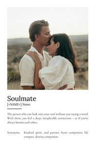 Create Your Own Soulmate Definition Poster – Personalize with Photos and Text
