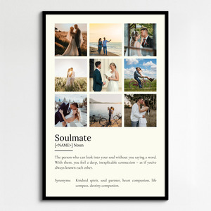 Create Your Own Soulmate Definition Poster – Personalize with Photos and Text