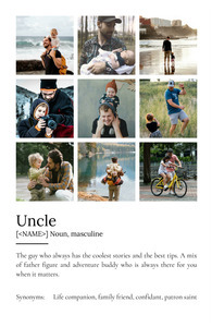 Create Your Personalized Uncle Definition Poster – Unique Gift!