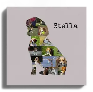 Create Your Custom Beagle Photo Collage - Perfect Gift for Dog Lovers!