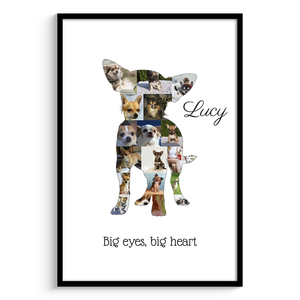 Create Your Unique Chihuahua Dog Photo Collage Keepsake