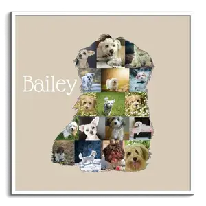 Create Your Personalized Havanese Photo Silhouette Collage Keepsake