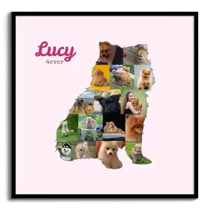 Create Your Pomeranian Photo Collage: Personalize with 15-20 Pics & Text