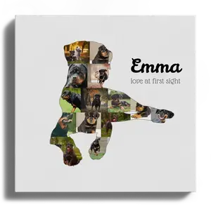 Create Your Rottweiler Photo Collage – Personalized Dog Lover Gift