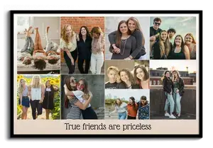 Celebrate Your Friendship: Custom Photo Collage with Inspirational Quote