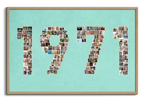 Create Your Own 1971 Photo Collage - Personalized Birthday Gift