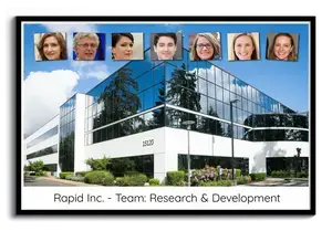 Create Your Custom Team Photo Collage on Alu-Dibond for Your Business Display