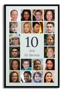 Créez votre collage photo 10 ans: nom, message, 20-80 photos — entreprise, mariage, couple Créez votre collage photo 10 ans: nom, message, 20-80 photos — entreprise, mariage, couple