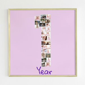 Create Your Baby's First Year Photo Collage - Personalized 1st Birthday Gift