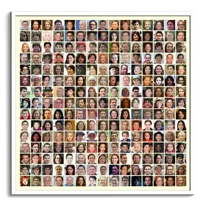 Create Your Own 220+ Photo Mosaic Collage - Personalize with Text!